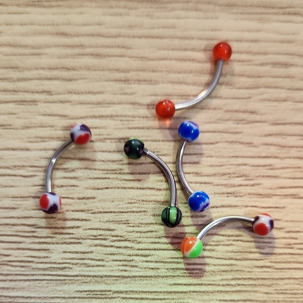 Colorful Ball Stud Earrings Set